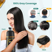 Load image into Gallery viewer, Unisex Instant Black Herbal Hair Dye Shampoo  3 in 1(100ml) Pack Of 2
