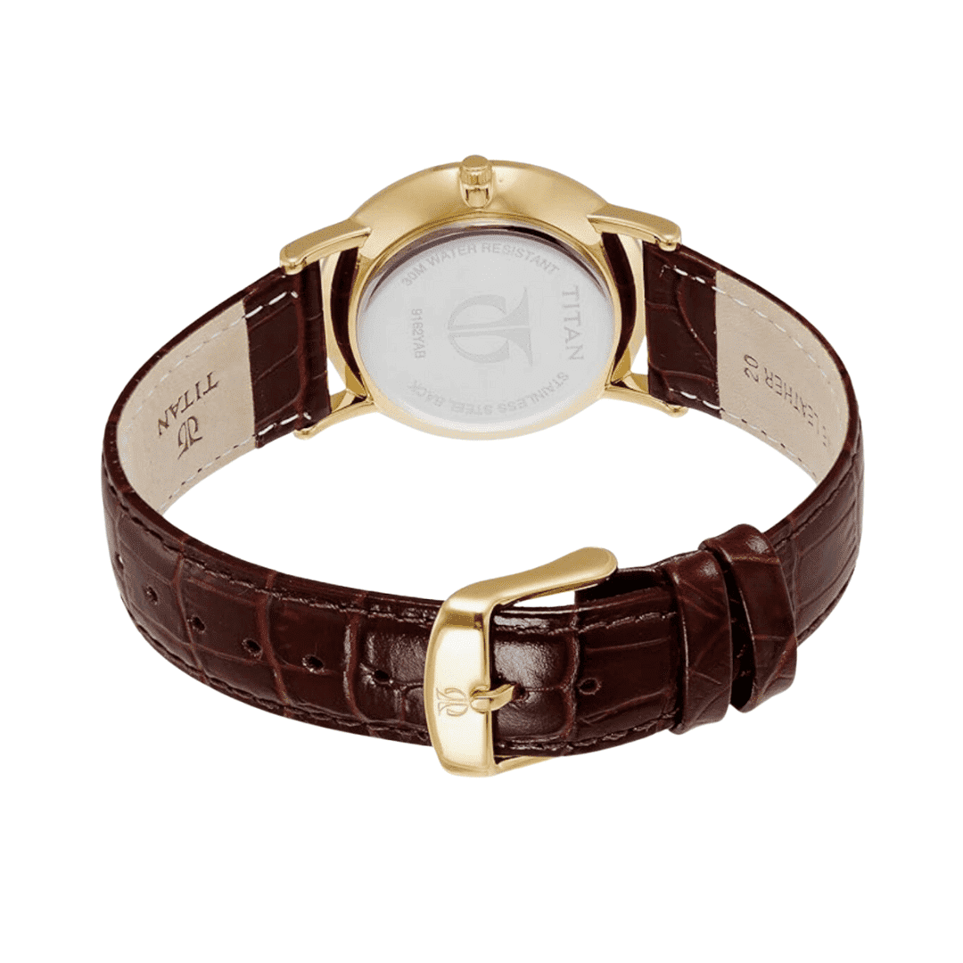 PU Leather Analog Watch