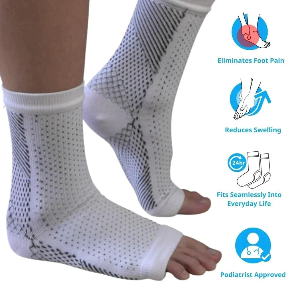 Swelling Arch Heel Socks yoga sport protect socks Pack of 2