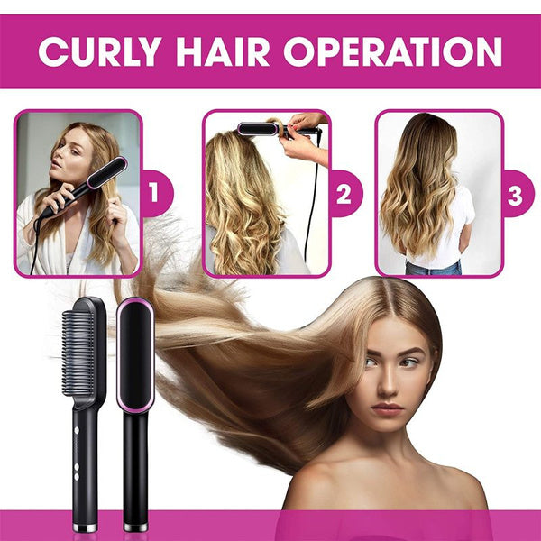 Professional Electric Hair Straightener Comb Brush