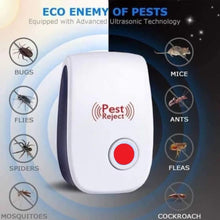 Load image into Gallery viewer, Ultrasonic Pest Repeller for Mosquito, Cockroaches, etc (Pack of 2)
