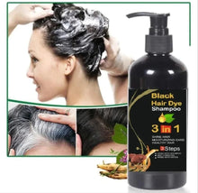 Load image into Gallery viewer, Unisex Instant Black Herbal Hair Dye Shampoo  3 in 1(100ml) Pack Of 2
