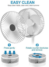 Load image into Gallery viewer, Powerful Rechargeable High Speed Table Desk Fan
