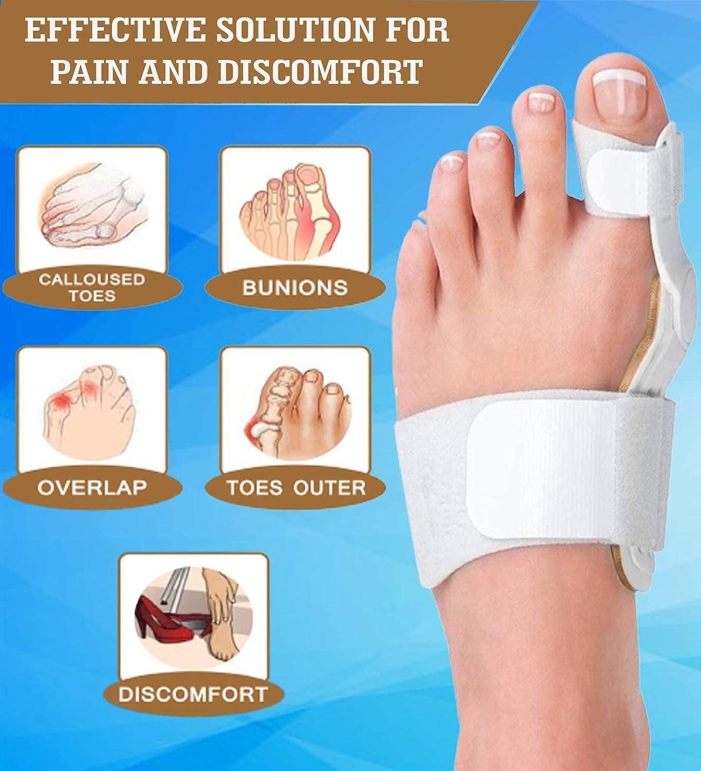 Silicone Toe Separator For Adults Bunion Corrector Splint Kit For Toe