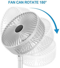 Load image into Gallery viewer, Powerful Rechargeable High Speed Table Desk Fan
